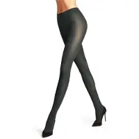 Falke Pure Matt eenkleurig materiaal ondoorzichtig 50 DEN panty dames groen - maat M