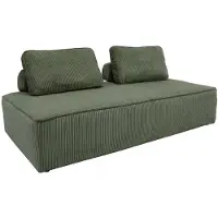 Sweeek Fauteuil in corduroy 2 zitplaatsen Groen