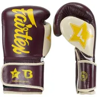 Fairtex x Booster Bokshandschoenen FXB BG V2 Bruin Creme Geel - 12 OZ