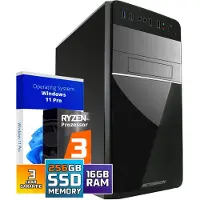 Screenon Office PC - Ryzen 3 - 512GB SSD - 16GB RAM - Radeon RX Vega 8 - WX28275 - Windows 11 - - Allround Computer + WiFi & Bluetooth