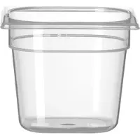 Hendi GN-container – polypropyleen – geur- en smaakvrij – 2,4L – transparant – 176x162x150 mm