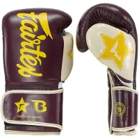 Fairtex x Booster Bokshandschoenen FXB BG V2 Bruin Creme Geel - 16 OZ