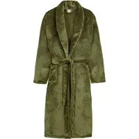 Good Morning Badjas Flanel Fleece Uni - olive green - XS/S