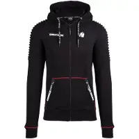 Gorilla wear Sportsweatshirt 'Georgia ' bloedrood / zwart / wit