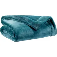 Vivaraise Dekentje Tender - Pauw - 150 x 200 cm in polyester