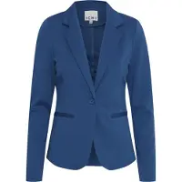 Ichi jersey getailleerde blazer IHKATE blauw Dames