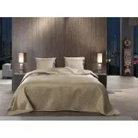 Zohome Bedsprei Audrey - Beige 270 x 260 cm
