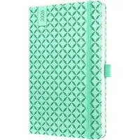 Sigel weekagenda Flair 2026 - formaat A5 - Mint Green - hardcover - SI-J6127