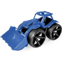 Wader Bulldozer - Grote Blauwe Bouwvoertuig (68cm)