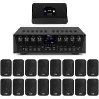 Power Dynamics multiroom geluidsinstallatie - Met 8-zone versterker, 16 speakers en DAB tuner