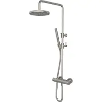 Hotbath Get Together SDS1GN opbouw regendouche met 20cm hoofddouche geborsteld nikkel