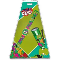 Disney Crazy Dino Geschenkset met Zaklamp en digitaal Horloge in Blister - Groen