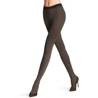 Falke Mystical Wave gedessineerd materiaal transparent 20 DEN panty dames zwart - maat S