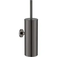 Plieger Vigo toiletborstel met deksel geborsteld gunmetal