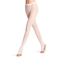 Falke Mystical Wave gedessineerd materiaal transparent 20 DEN panty dames wit - maat S-M
