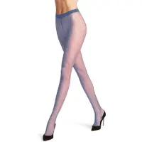 Falke Dot gedessineerd materiaal ultra transparant 15 DEN panty dames groen - maat S-M
