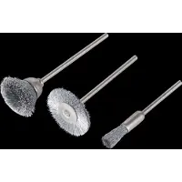 Wolfcraft - Set mini-staaldraadborstels, 3-dlg. - 2114000