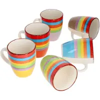 MamboCat Set van 6 koffiemokken Ibiza Rainbow Summer - 24326544