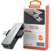 Xssive ID Kaartlezer Belgie - USB-A - Geschikt voor Belgische Identiteitskaarten - eID Kaartlezer voor België