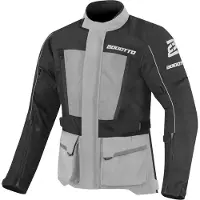 Bogotto Tampar Tour Waterdichte Zwart Grijs Textiele Motorjas Maat S