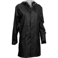 Ralka Regenjas Women Mizzle Zwart Wit-Maat 38