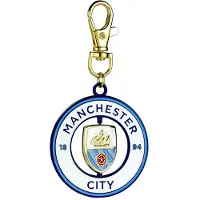 Carat Shop - Manchester City Voetbal Club Logo Draaiende Sleutelhanger