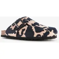 BIO Life dames clogs met dierenprint zwart wit maat 39