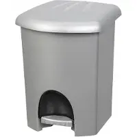 PLAST TEAM Vertriebs GmbH plast team 13560802, plast team Vuilnisbak, 16 liter, zilver