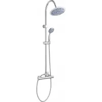 Invena Gracja Slim Doucheset met Thermostatische Kraan - Chroom