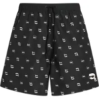 Karl Lagerfeld Zwemshorts zwart / wit