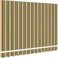 vidaXL Vervangingsdoek voor zonnescherm Groen en Geel 280 x 245 cm