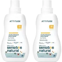 ATTITUDE Sensitive Skin Baby Wasmiddel Bundel - 2 x 1050 ml (70 wasbeurten) ECO - duurzaam