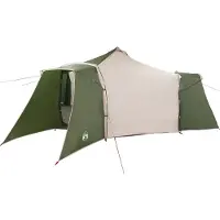 vidaXL Tipi Tent 8-persoons Groen taft