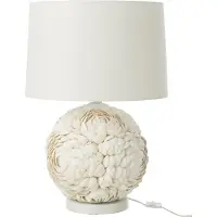 J-Line Table lamp shell white large