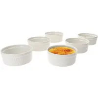 MamboCat Set van 6 crème brulee schaaltjes Bianca 12,5x5cm wit - 24302129