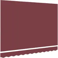 vidaXL Vervangingsdoek voor zonnescherm Bordeauxrood 235 x 195 cm