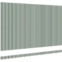 vidaXL Vervangingsdoek voor zonnescherm Groen en Wit 480 x 295 cm