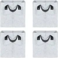 QUVIO Opbergmand vilt - set van 4