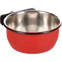 Flamingo Avaro - Eet- En Drinkpot Knaagdier;vogel - Eet- Drinkpot Avaro Moer 10cm Rood/ Zwart 290ml - 1st