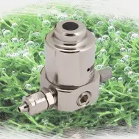 Oxyturbo Minimum CO2 aquarium drukregelaar reduceerventiel en ingebouwde naaldventiel met snelle koppeling, M10x1 flesaansluiting