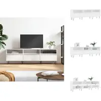 vidaXL Tv-meubel - Tv-meubels - Tv-kast - Hifi-kast - Tv-meubel 150x30x44,5 cm bewerkt hout wit