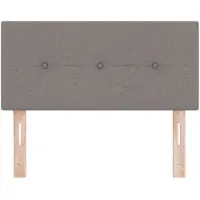 vidaXL Hoogte verstelbaar hoofdbord Taupe Stof
