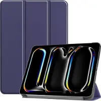 Cazy tablet Hoes geschikt voor iPad Pro 13 (2025 / 2024) M5 / M4 - TriFold Bookcase - Blauw
