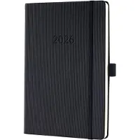 Sigel weekagenda 2026 Conceptum - formaat A5 - met extra notitieruimte - zwart - hardcover - SI-C2614