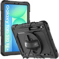 Just in Case Samsung Galaxy Tab S10 FE Plus Shockproof Étui Noir