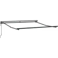 vidaXL Zonnescherm Frame Verstelbaar Antraciet 3 x 2,5 m Staal