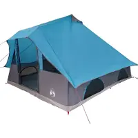 vidaXL Tipi Tent 8-persoons Blauw taft