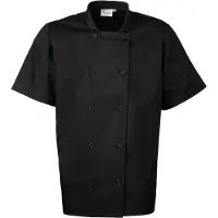 Premier Short Sleeve Chefs Jacket PR656