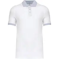 Kariban K258 Piqué-herenpolo tweekleurig