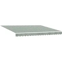 vidaXL Uitschuifbare luifel Groen 400 × 300 cm Polyester en Metaal